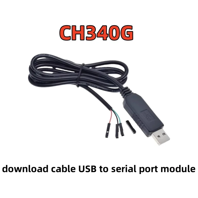 CH340G download cable USB to serial port module USB to TTL flashing cable RS232 upgrade small board with shell