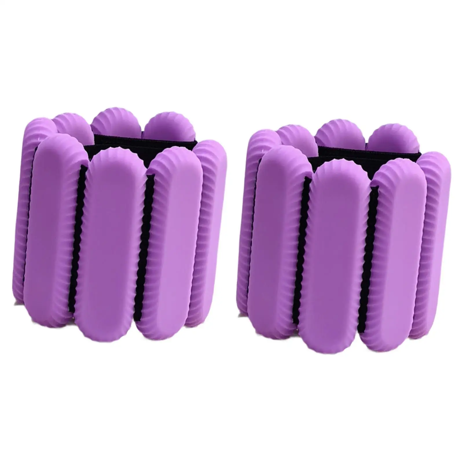 2 Pieces Wrist Weights Wearable Ankle Weights for Workout Gymnastics Walking Purple