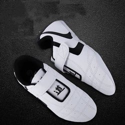 Breathable Taekwondo Shoes Lightweight Non Slip Martial Arts Karate Training Unisex Artificial Leather Chinese Kung Fu Sneakers