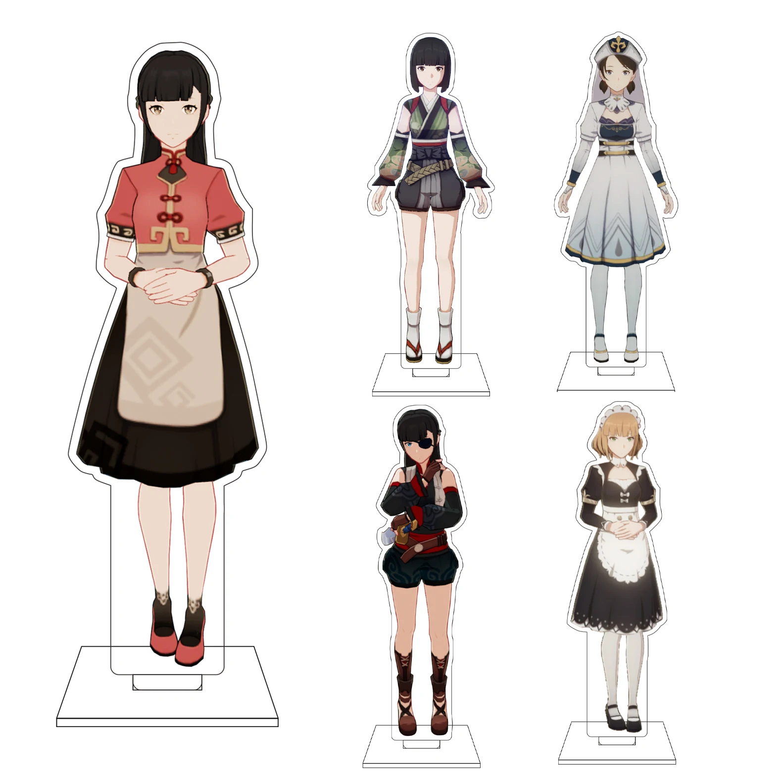 

16CM Anime Genshin Impact Cosplay Acrylic Figure Stand Plate Paimon Lumine Aether NPC Ornaments Gifts