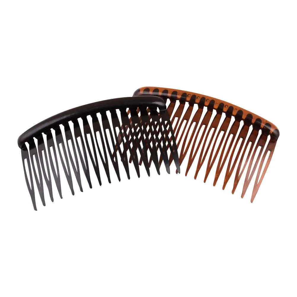 Plastic Hair Combs 2 Pack 16 Tooth Lightweight Bridal Headpiece Accessories for Women Girls Wedding Party