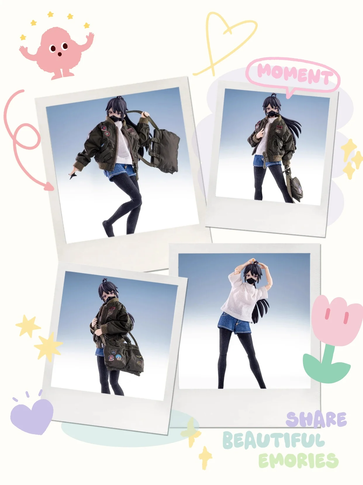 

HASUKI CS007/8/9 1/12 Scale Female Soldier Multi-style Multi-scenario Clothing Set For 6''Action Figure Model Fit Mobile Suit