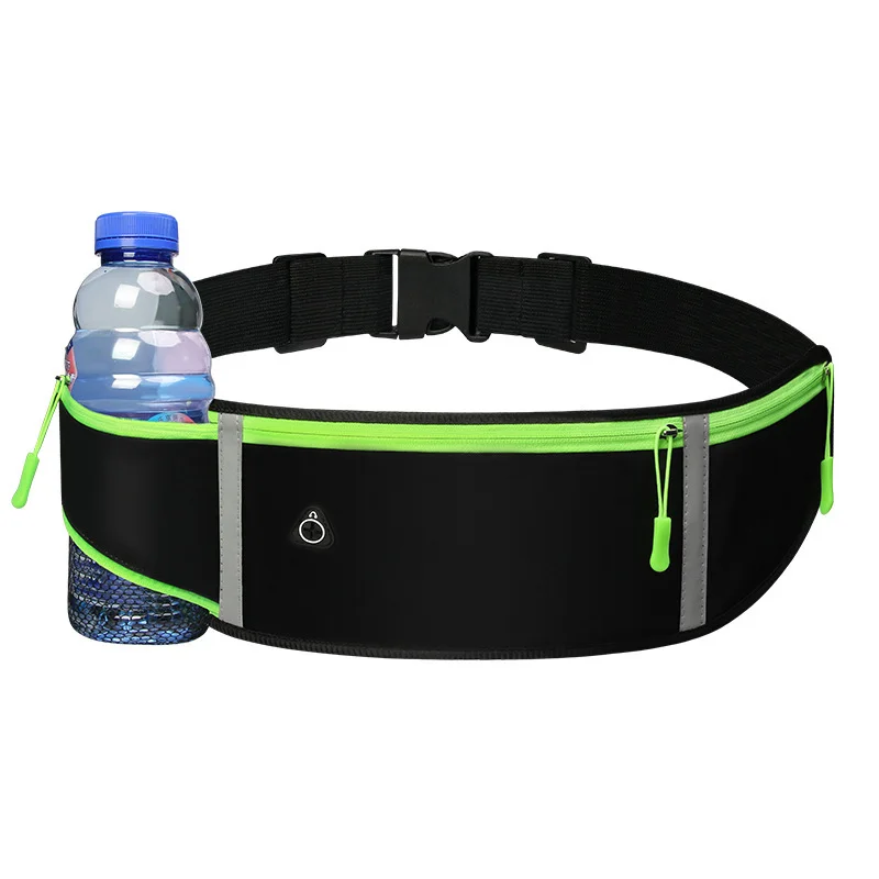 Outdoor Running Waist Bag For Mobile Phone Light And Thin Fitness Cycling Water Bottle With Three Waterproof Pockets Men Women image 4