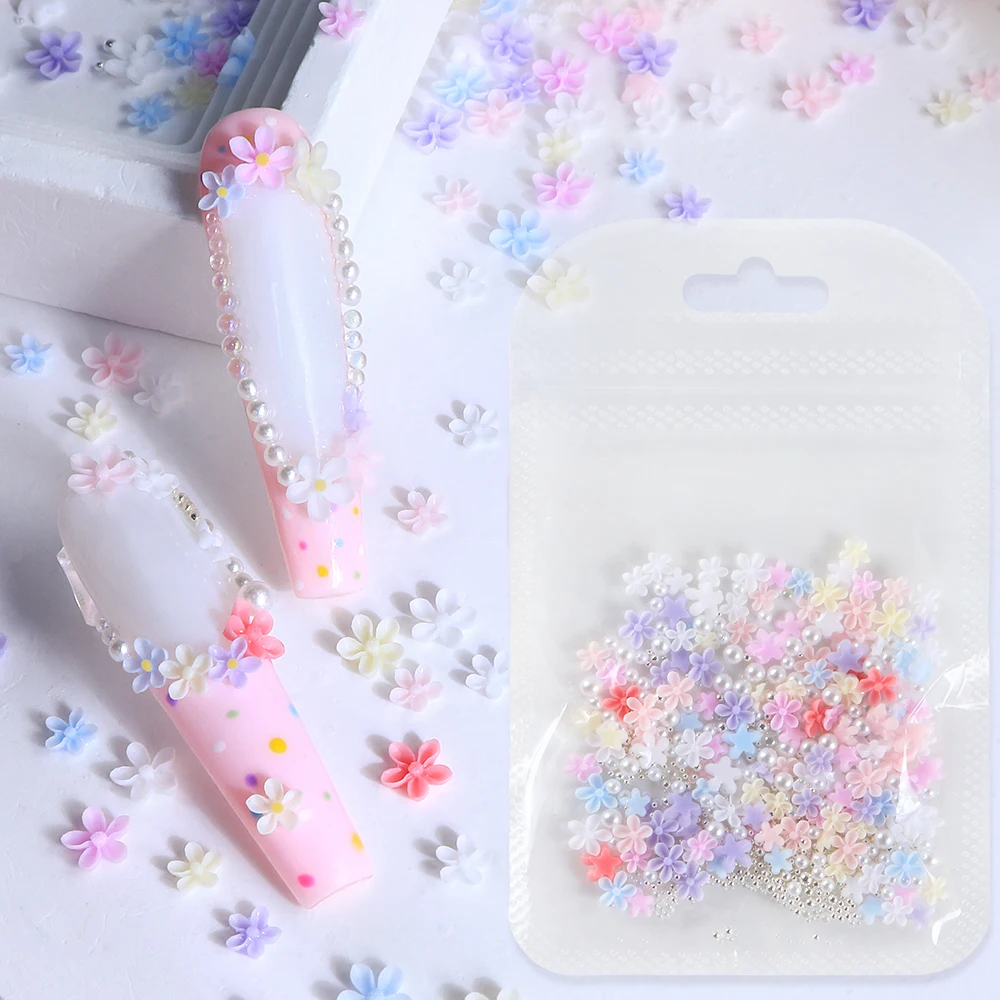 150 шт./пакет, аксессуары для наполнения смолой Франжипани, красочные франжипани с серебристыми бусинами, белый жемчуг, сделай сам, изготовление ювелирных изделий