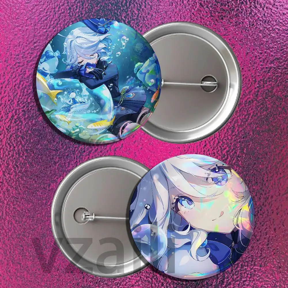F-Furina Badges 25 32 44 58 75 mm Round Customizable Wholesale Fan goods Self-made fan freebies TH