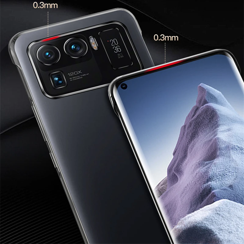 Frameless Clear Case for Xiaomi Mi 11 Ultra Lite 11X 10T Lite 11T Pro Heat Dissipation Hard Phone Cover Mi 12T 12 12S Pro Ultra