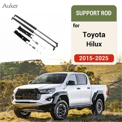 Car-styling Refit hood  gas shock lift strut Support bars Rod stainless steel style For Toyota Hilux Revo 2015-2019