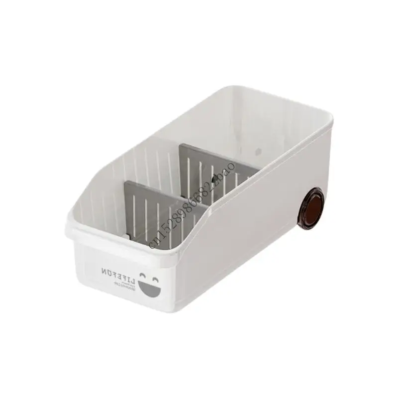 H7EA Space Saving Cabinet Organizers With Sliding Easy Access Drawer Storage Box For Small Spaces