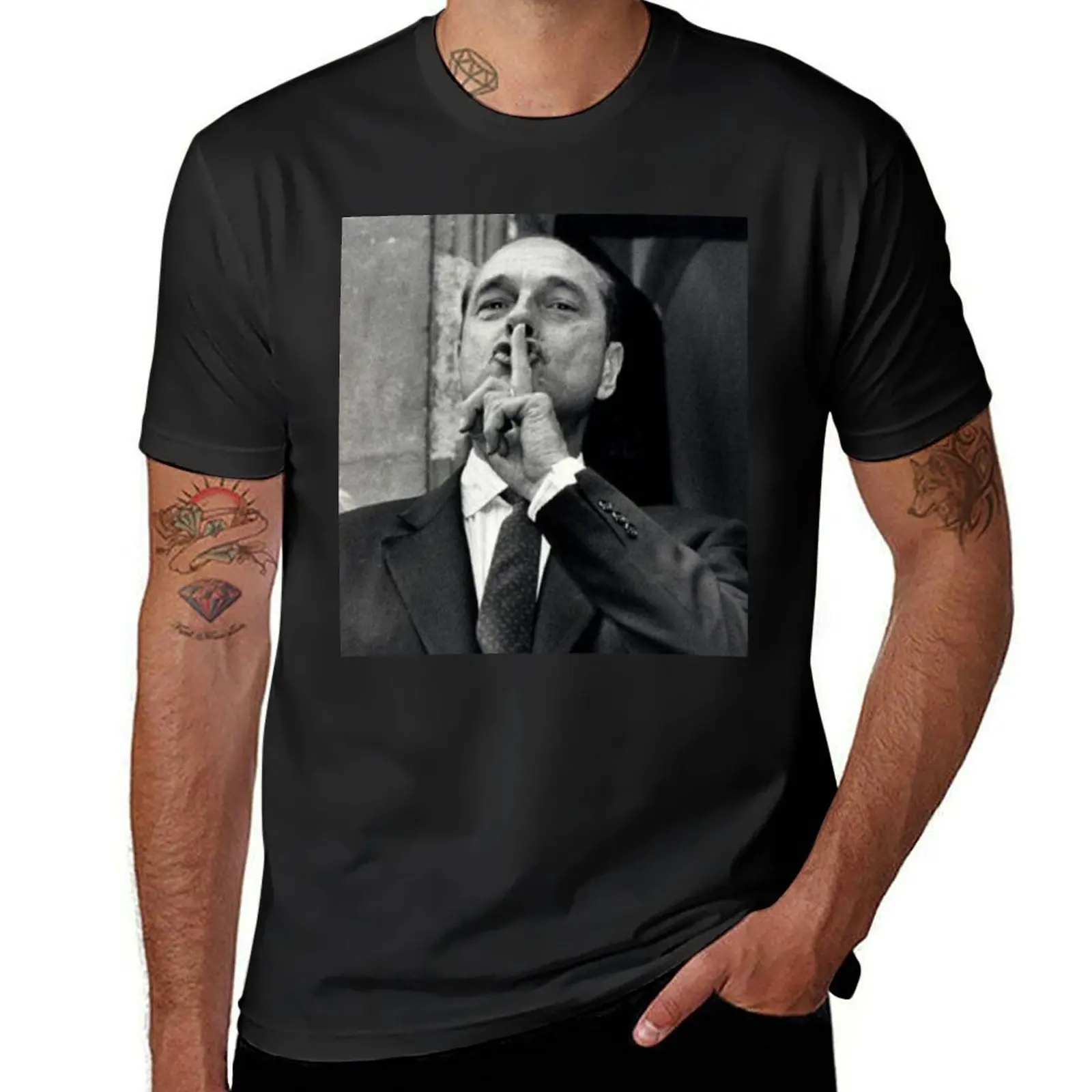 Jacques Chirac french swag T-Shirt basketball graphic tees Blouse funny t shirts men