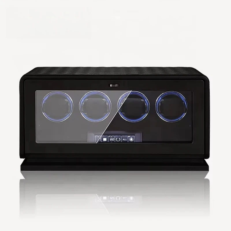 Luxury Automatic Wooden Watch Winder 4 Watches High Grade Professional Top Chord Silent Anti Magnetic Protective