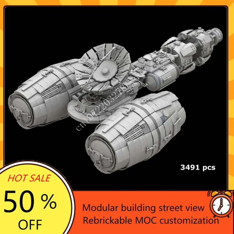 3491PCS Rebel Tanker Ship Space War Military MOC SpaceShip Battle Custom Puzzles Architecture DIY Education Assembly Model Gift