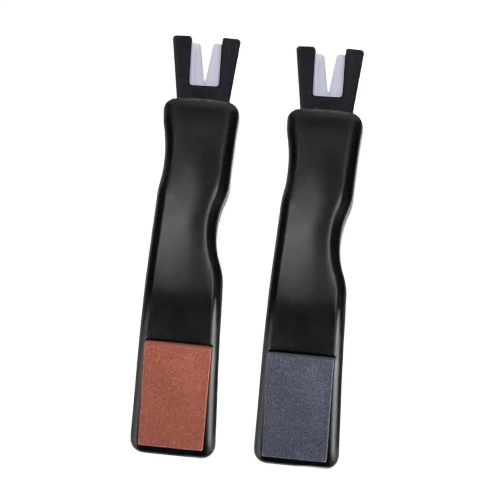 2Pcs Pottery Ice Skate Sharpeners Supplies Manual Multifunction Blade Edges Sharpener for Outdoor Women Indoor Men Enthusiasts