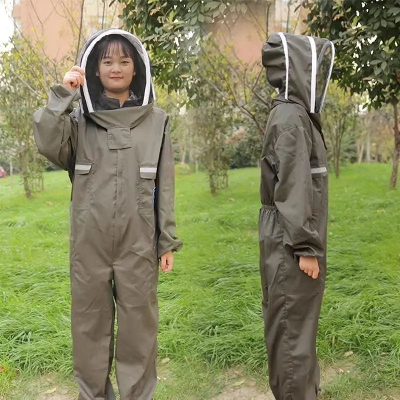 Full set of one piece breathable bee keeping clothes, thickened protective clothing, protective clothing, keeping sp