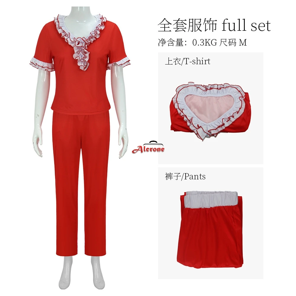 

Sally O'Malley Cosplay Costume Women Red Kick Lady Outfit Saturday Night Retro Halloween Carnival Cosplay Sally Clothes