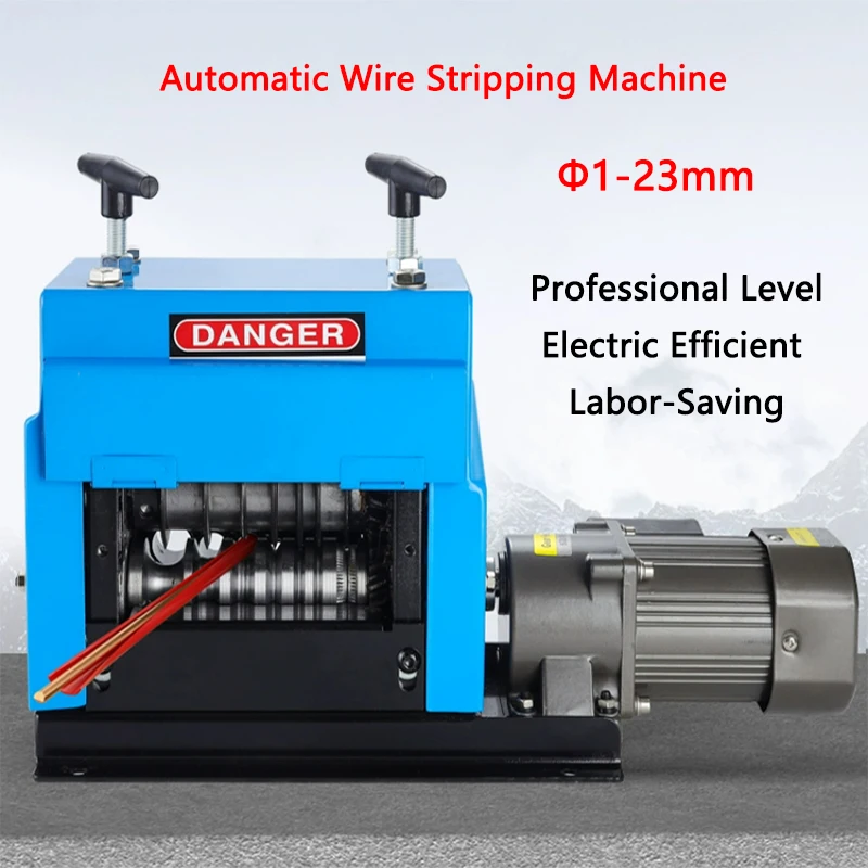 Automatic Wire Stripping Machine 1-23mm Efficient Wire Peeling Machine Scrap Copper Wire Stripper Waste Electrical Wires Peeler