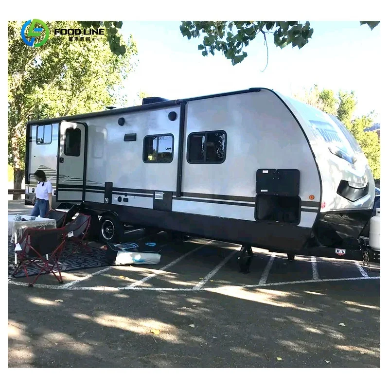 Customized Luxury Motorhome Mobile Caravan With Electric Brake High Grade Sturdy for Outdoor Family Camping Cross-Country Travel