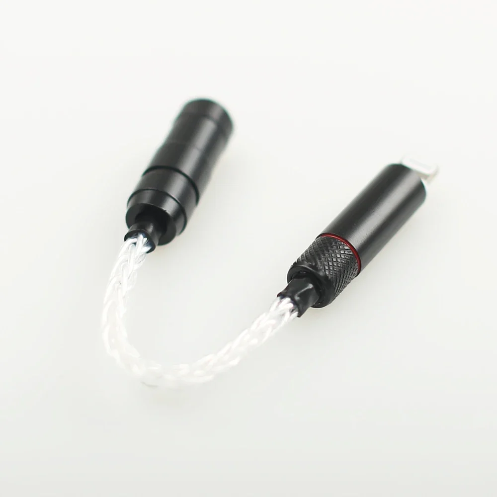 para Lightning para adaptador de tomada de fone de ouvido de 3,5 mm e 2,5 mm para iPhone 8 X 7 plus 5 6 5s