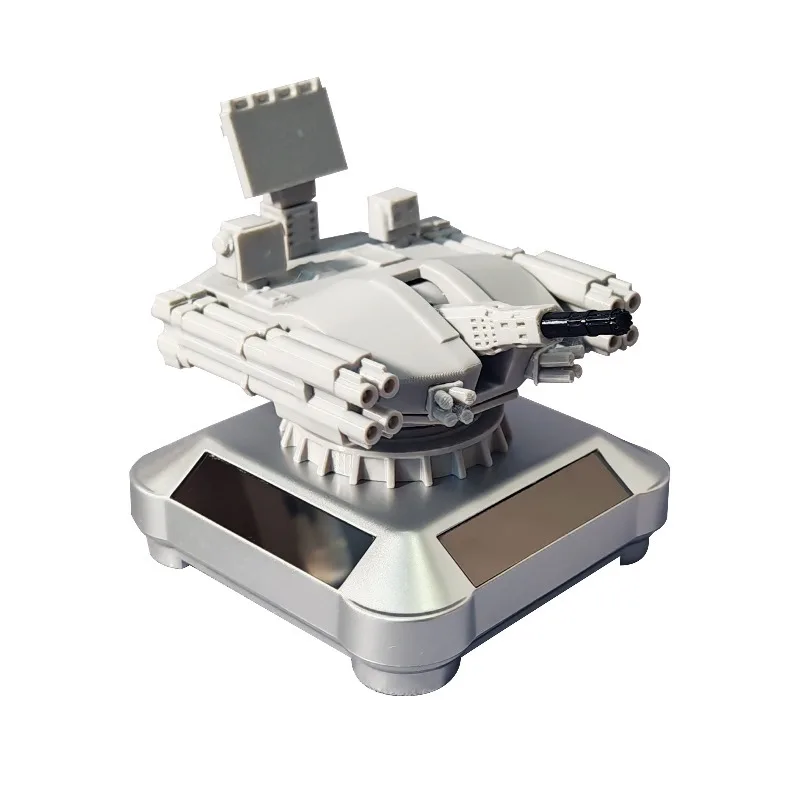 For 625E Air Defense System Solar Rotating Model Desktop Decor Ornament