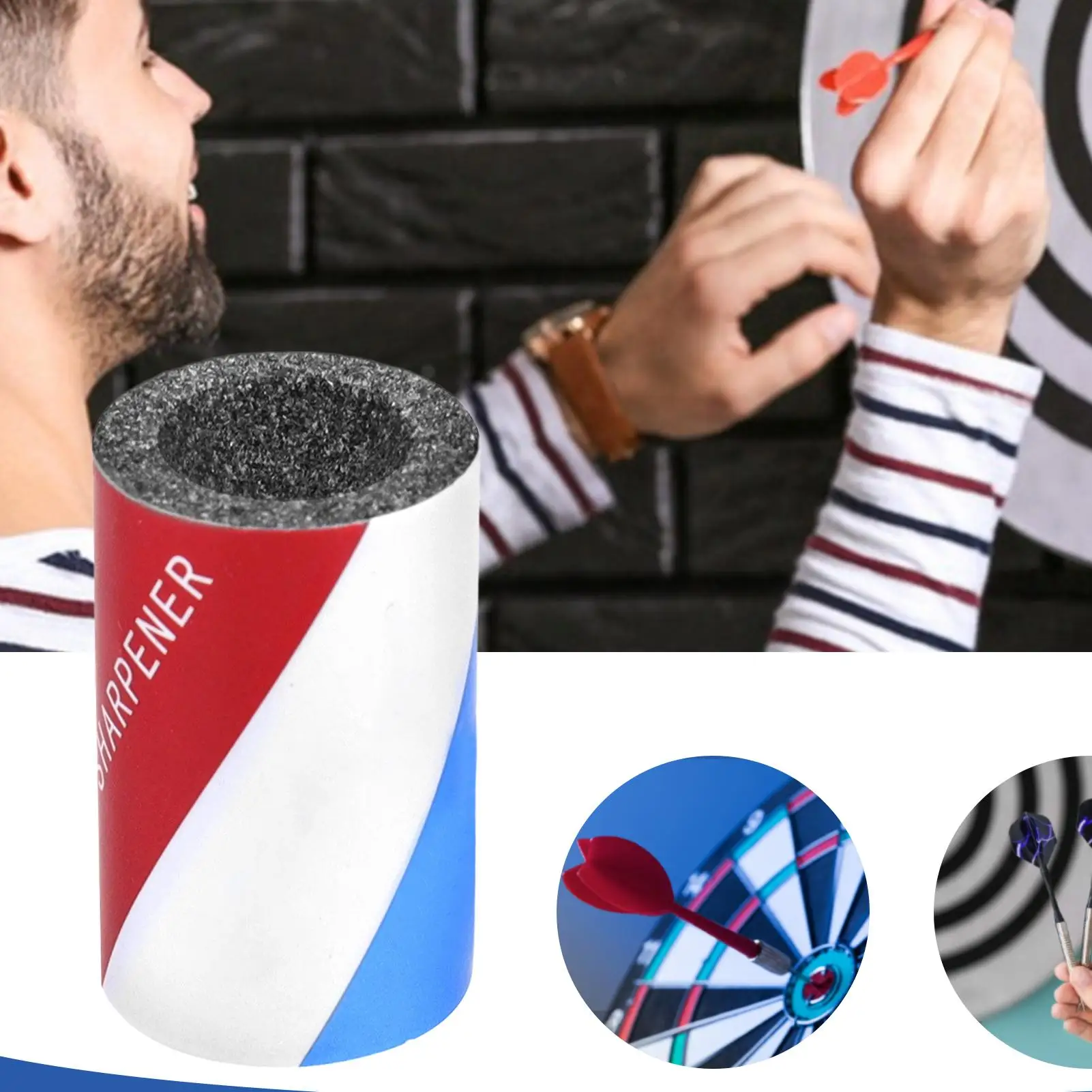 

Камень для заточки дротиков, твердый, для легкой заточки и полировки, для удаления заусенцев, для игры в дартс