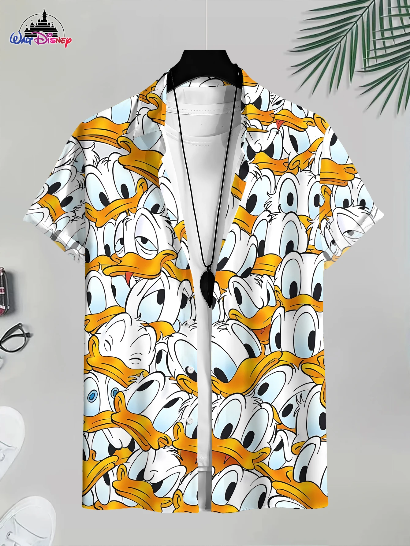 Stylish Casual Men's 3D Print Disney Character Shirt Assorted Styles: Multi - Pattern Mickey & Donald Duck Patterns