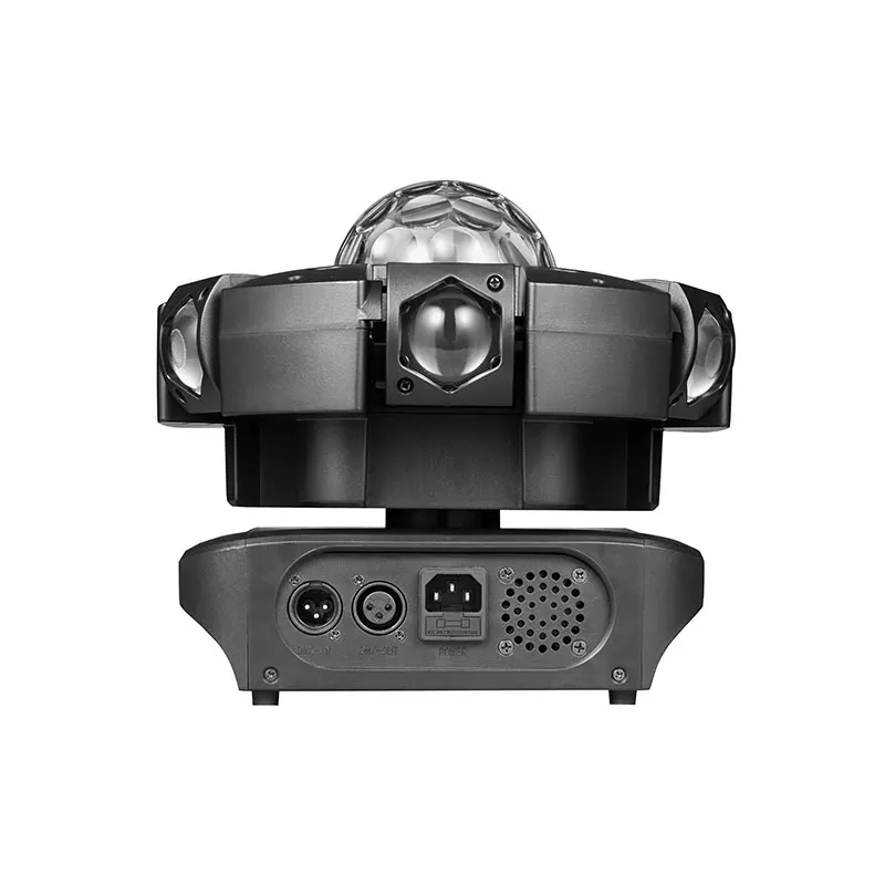 

Upgraded 120W RGBW LED Moving Head Stage Light Six-Armed DMX512 Control IP33 CRI90 PVC for DJ Party Club Indoor Use