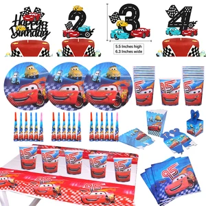 Disney-McQueen Lightning Cars Cake Topper, Kuchendekoration, Flagge, alles Gute zum Geburtstag für Kinder, Babyparty-Vorräte des Jungen 12 Hauptverkaufs -Top -Königin -Kuchen - №9