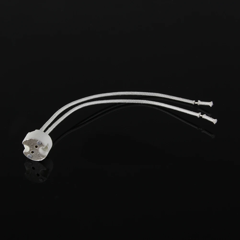 

10 Pcs Lamp Holder Fireproof Light Bulb Socket MR16 Set Sockets Connector Wire for