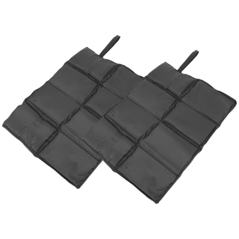 

2pcs Moisture Proof Cushion Elastic Strap Sitting Pad Outdoor Camping Picnic Seat Protector Reusable Chair Pad Foldable