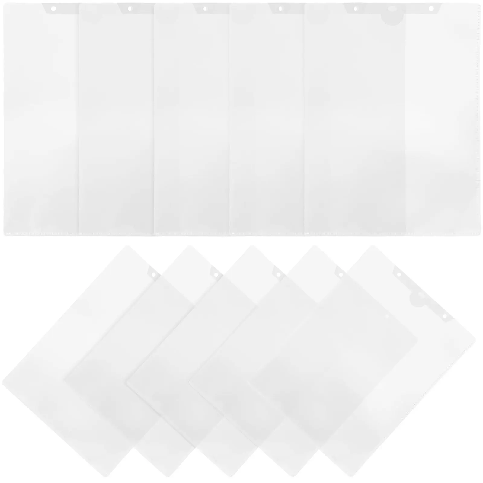 

10Pcs Clear Hanging File Folder Plastic Document Organizer Protective Sleeve Perfect for Office School Paper Storage Portable