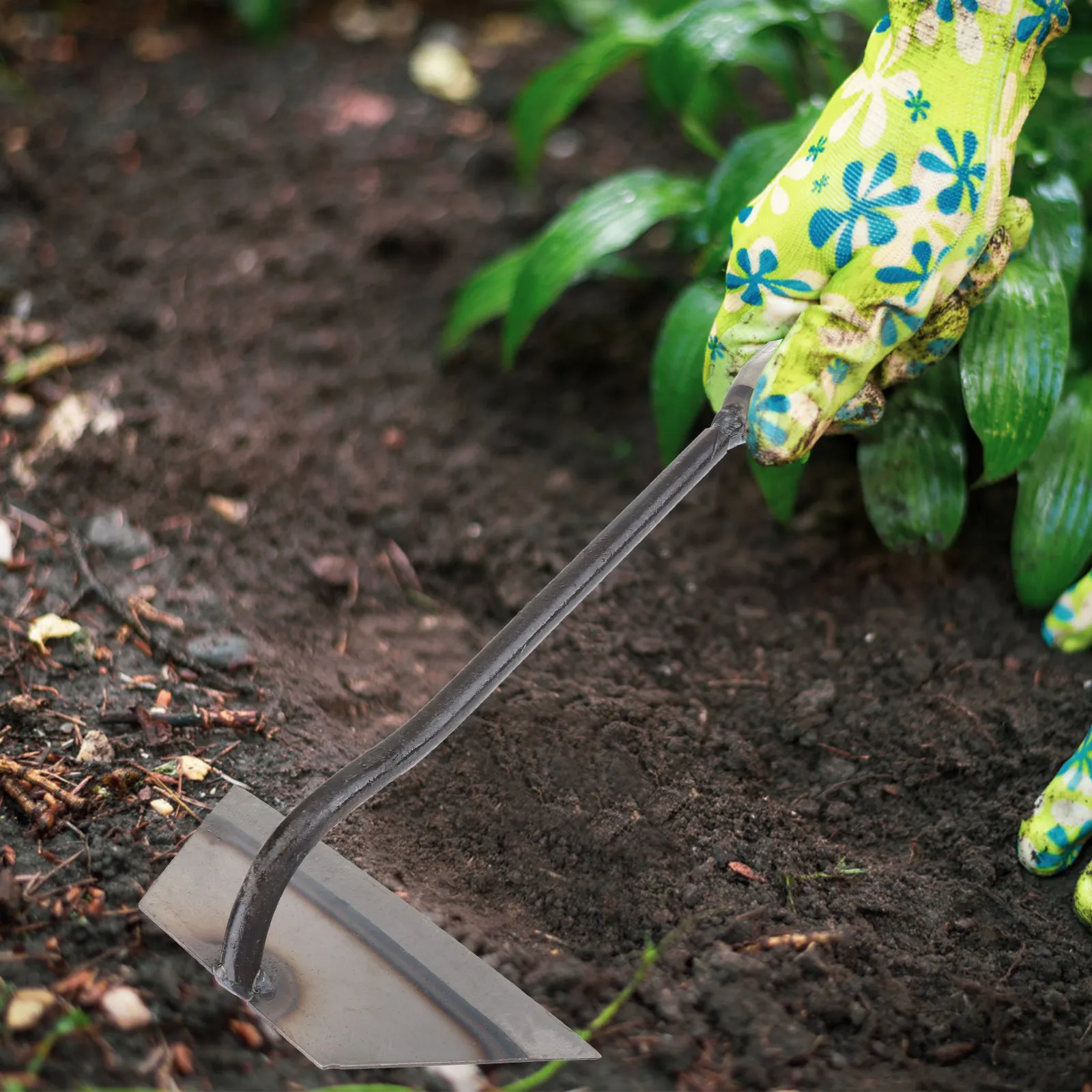 

4Pcs Heavy Duty Garden Hoes Set Sturdy High Hardness Hand Hoes for Weeding Digging Soil Loosening Planting Trees Flowers