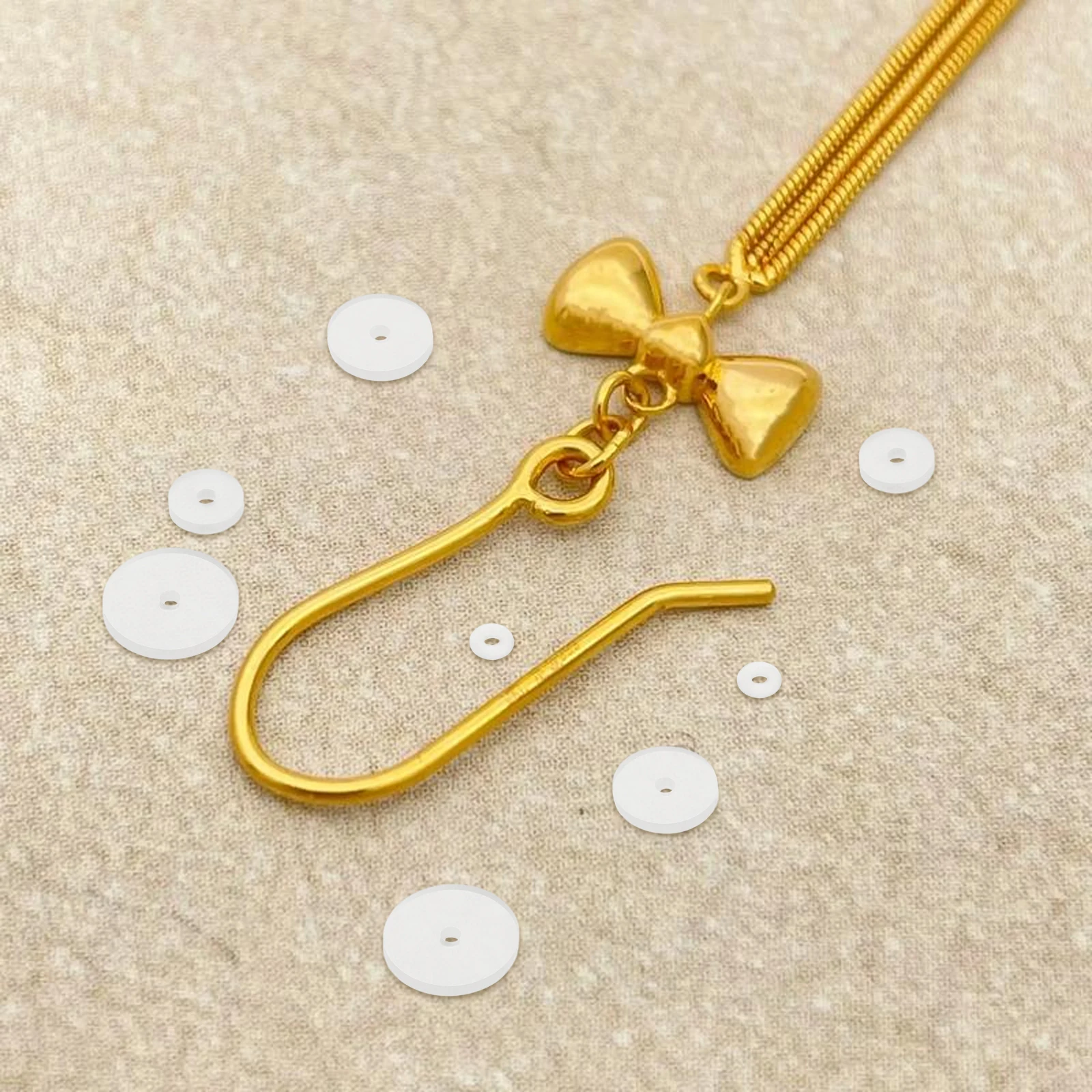 

Silicone Earring Pad Clear Piercing Disc Puncture Back Silica Gel Backs for Droopy Ears Prevent Transparent