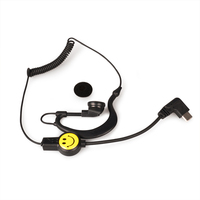 KSUN V36 headphone Two Way Ham Radio Headset Earpiece Walkie Talkie Earwear Earphone Accessories With Smile Face