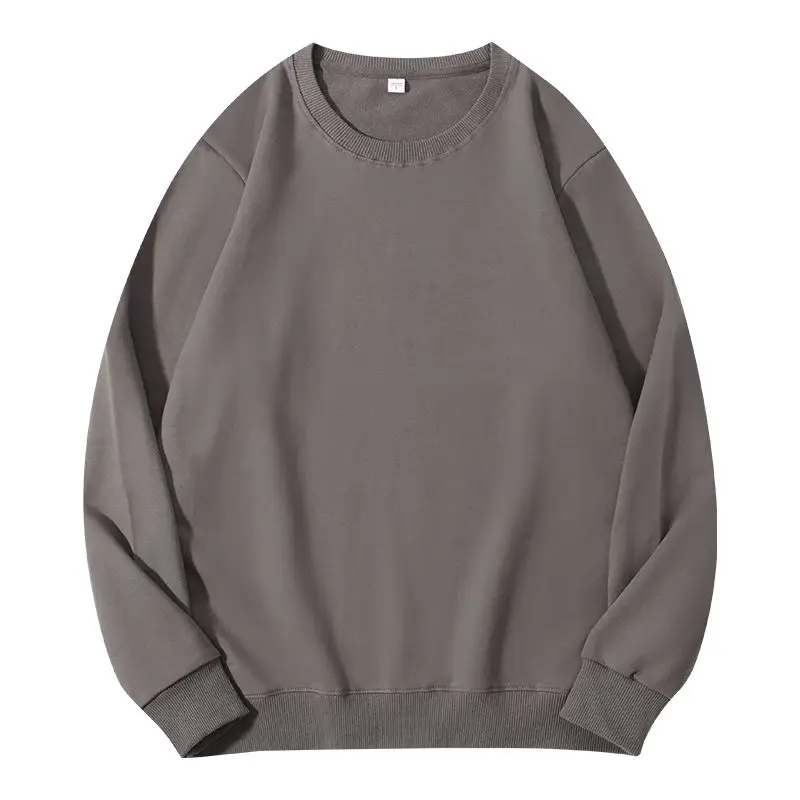 Sudadera de gran tamaño verde menta para mujer, Tops básicos de manga larga, jerséis holgados de color rosa para novio, sudaderas para mujer sin capucha de algodón