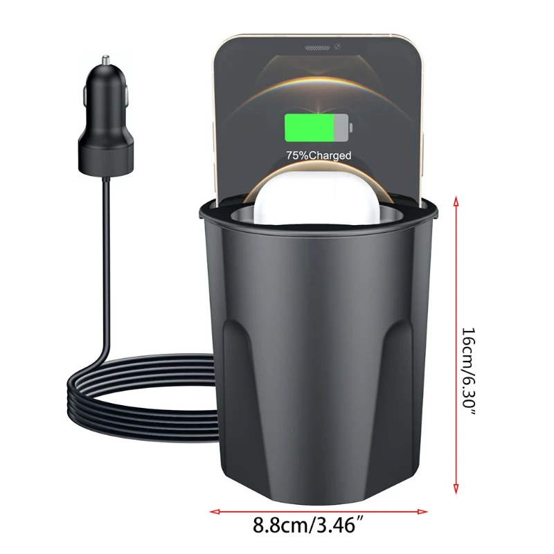 Car Water Cup Hole Charging Wireless Fast Multi-function