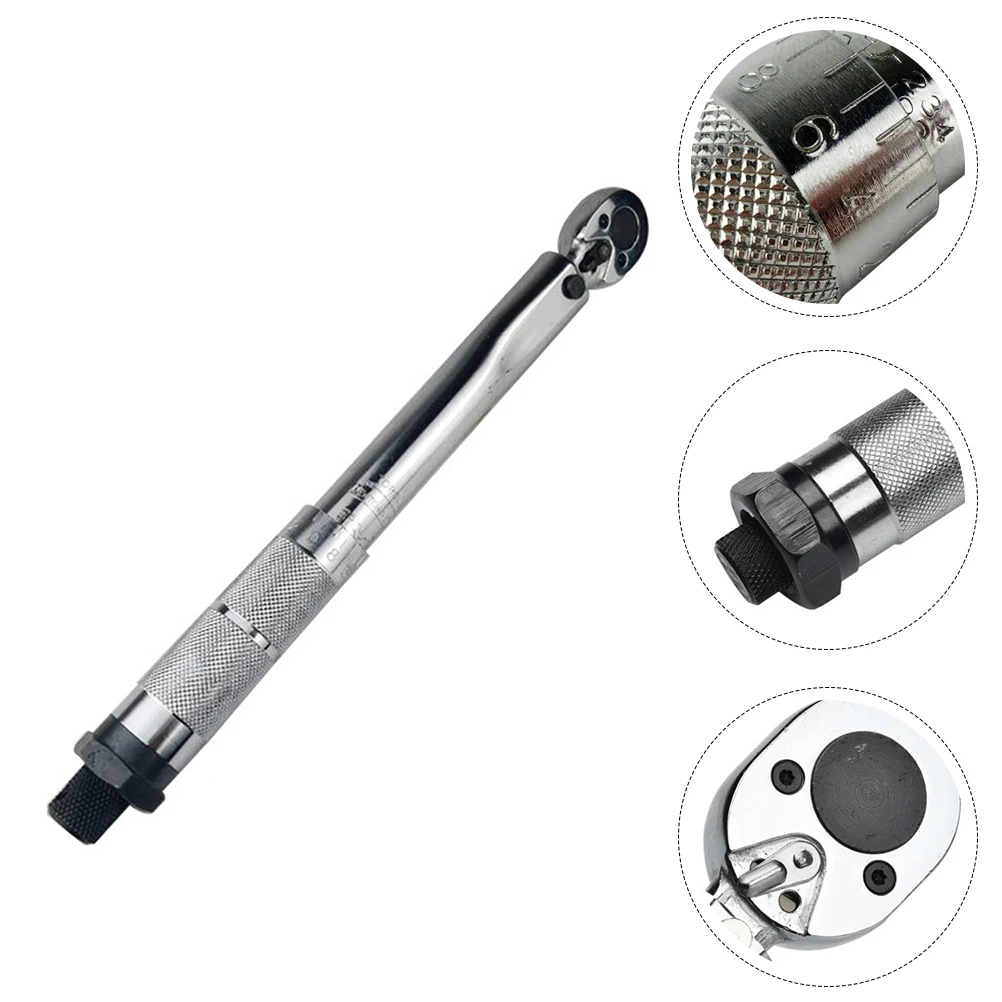 Chiave dinamometrica regolabile da 25 Nm per auto Auto Moto Azione liscia Tensione a cricchetto Acciaio al cromo vanadio Utensile manuale Auto