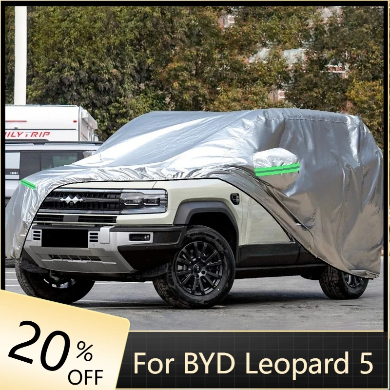 

2026 Full Car Covers Outdoor Sun Anti UV Rain Snow Dust Protection Oxford Cloth For BYD Formula Leopard 5 Denza B5 2024 2025