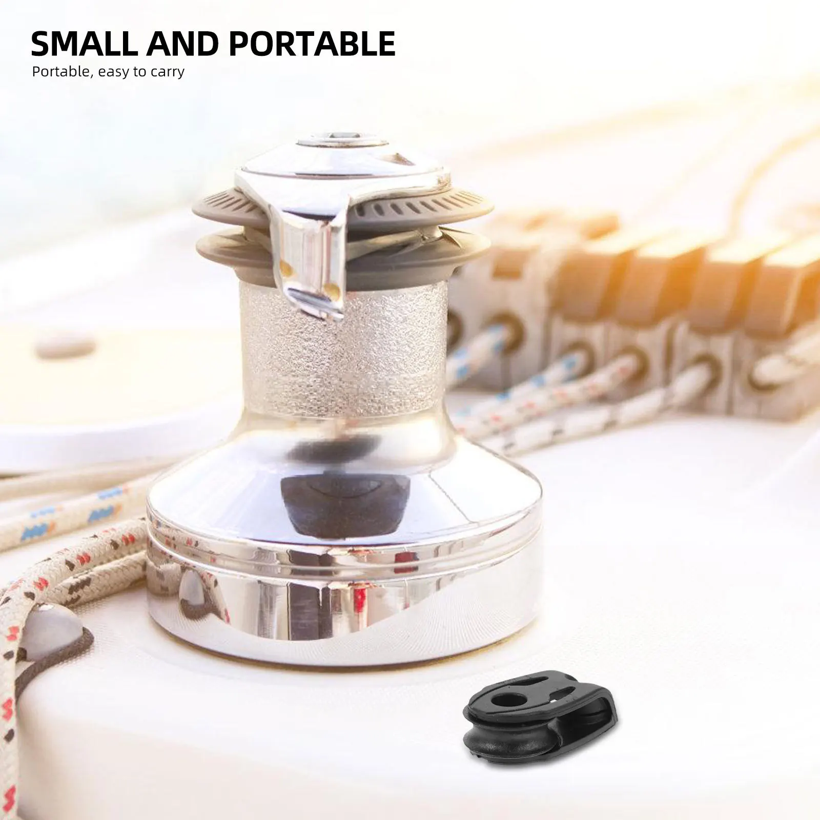 

Sailboat Swivel Cable Gym Black Nylon Rope Lifting Tool Boat Accessory Crane Fitness AntiWear Durable Bearings Sailboat Nylon