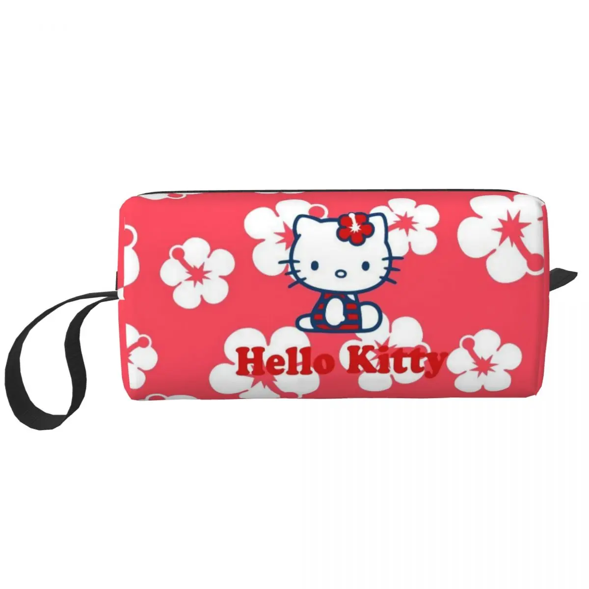 Kawaii Sanrio HelloKitty Cartoon Makeup Bag Pouch Zipper Cosmetic Bag Travel Toiletry Small Makeup Pouch Storage Purse Men Women