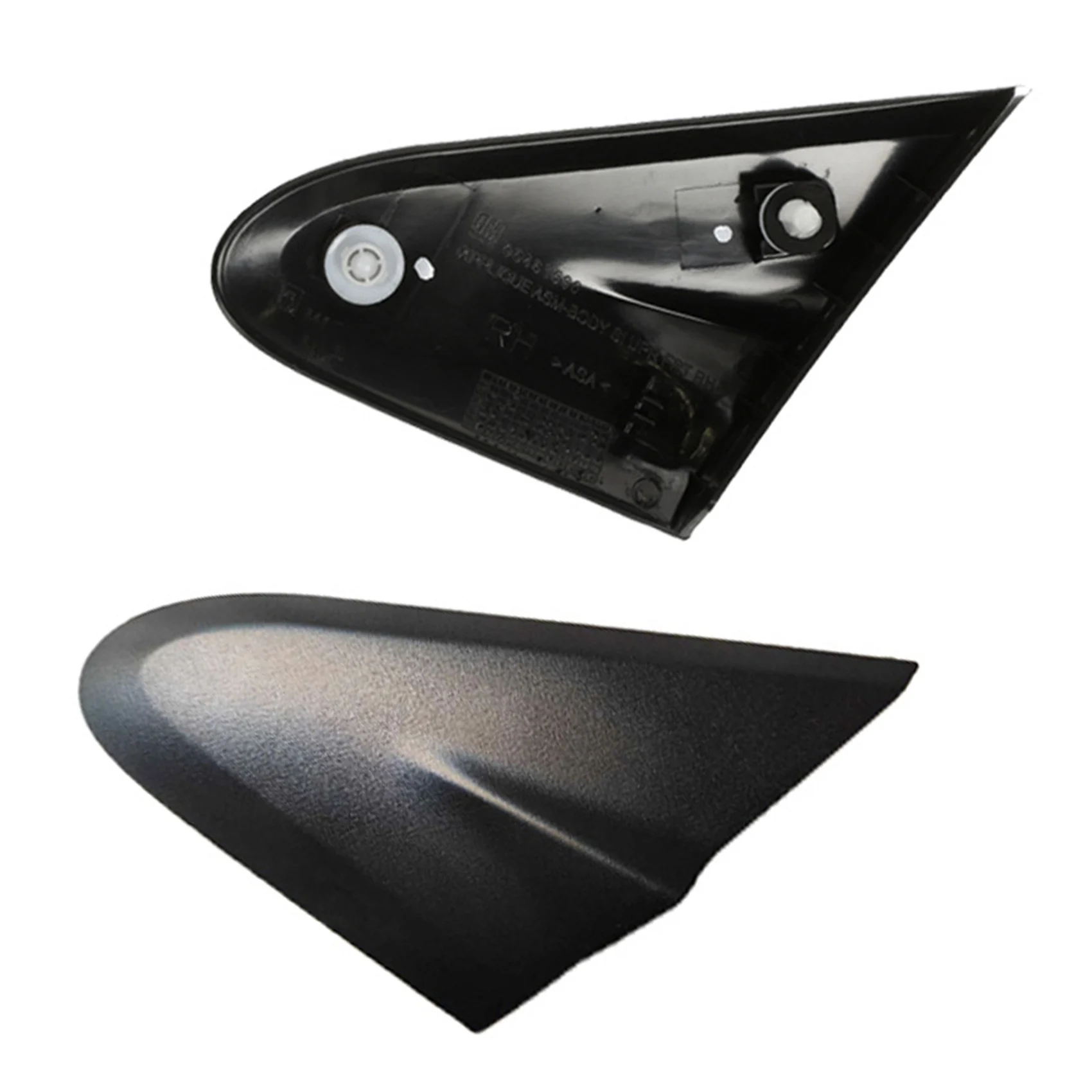 2Pcs Car Front Window Plate Side Mirror Corner Triple-Cornered Window Garnish Cover Panel for Chevrolet Sonic 2012-2020