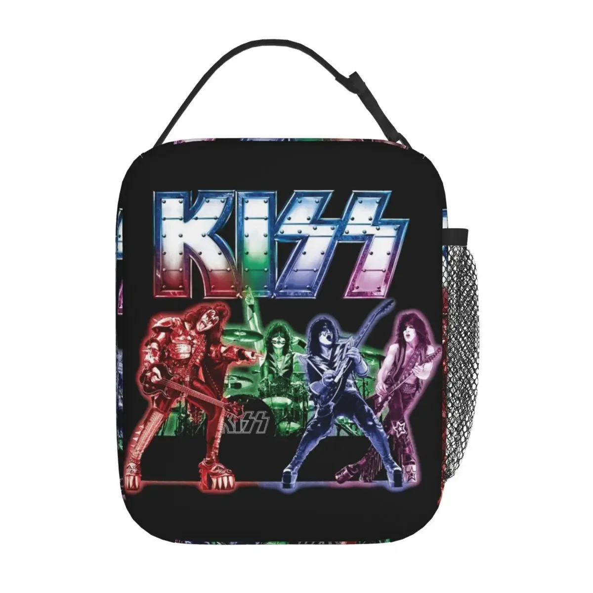 Kiss Band Crazy Demon Catman Ace Rock Insulated Lunch Bag Lunch Container Reusable Thermal Cooler Bento Box School