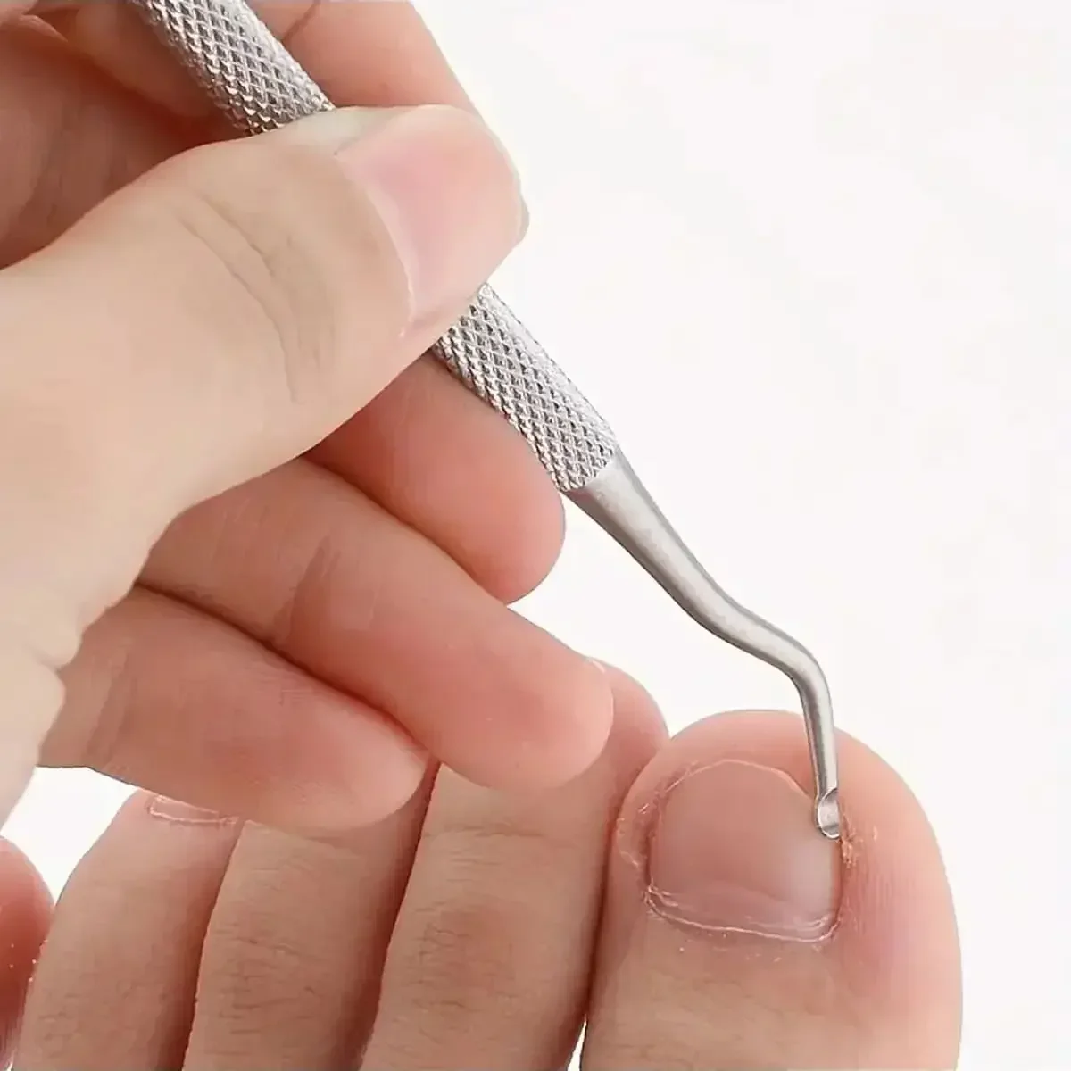 

Double-ended Stainless Steel Remover Manicure Sticks Tool Bevelled Nail Grinding File Circle Beveled Head Cuticle Pusher