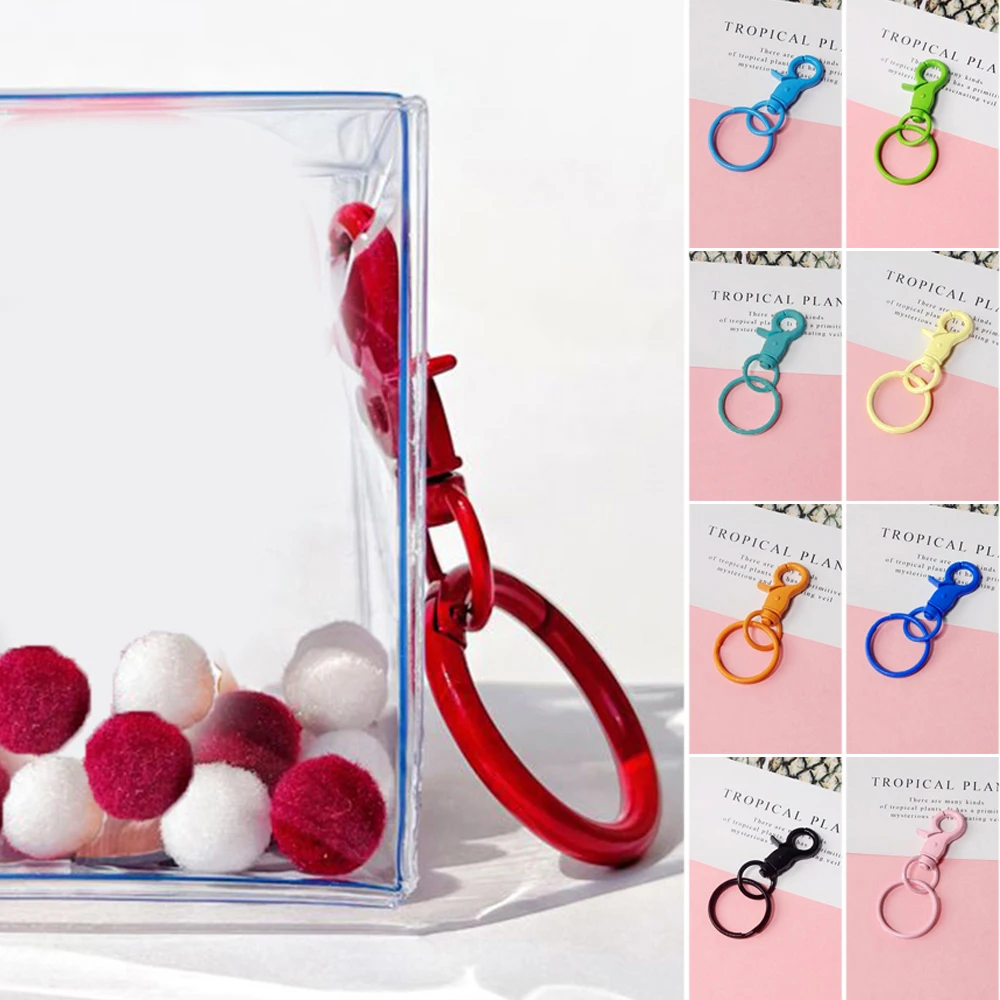 

Doll Display Bag Keychain 20 Color Spray Painted Keychain Mystery Box Diy Lobster Buckle With Snap Ring Doll Bag Accessories