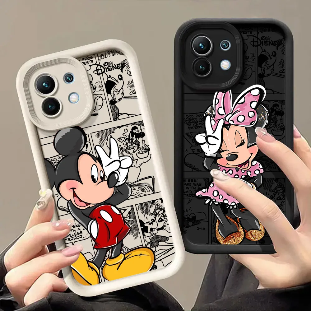 

Disney Minnie Mickey Mouse Case for Xiaomi Mi 13T 14 14T 15 15T Pro 17 Ultra Poco M7 M8 F8 F7 X6 X7 X8 Pro Max Shockproof Cover