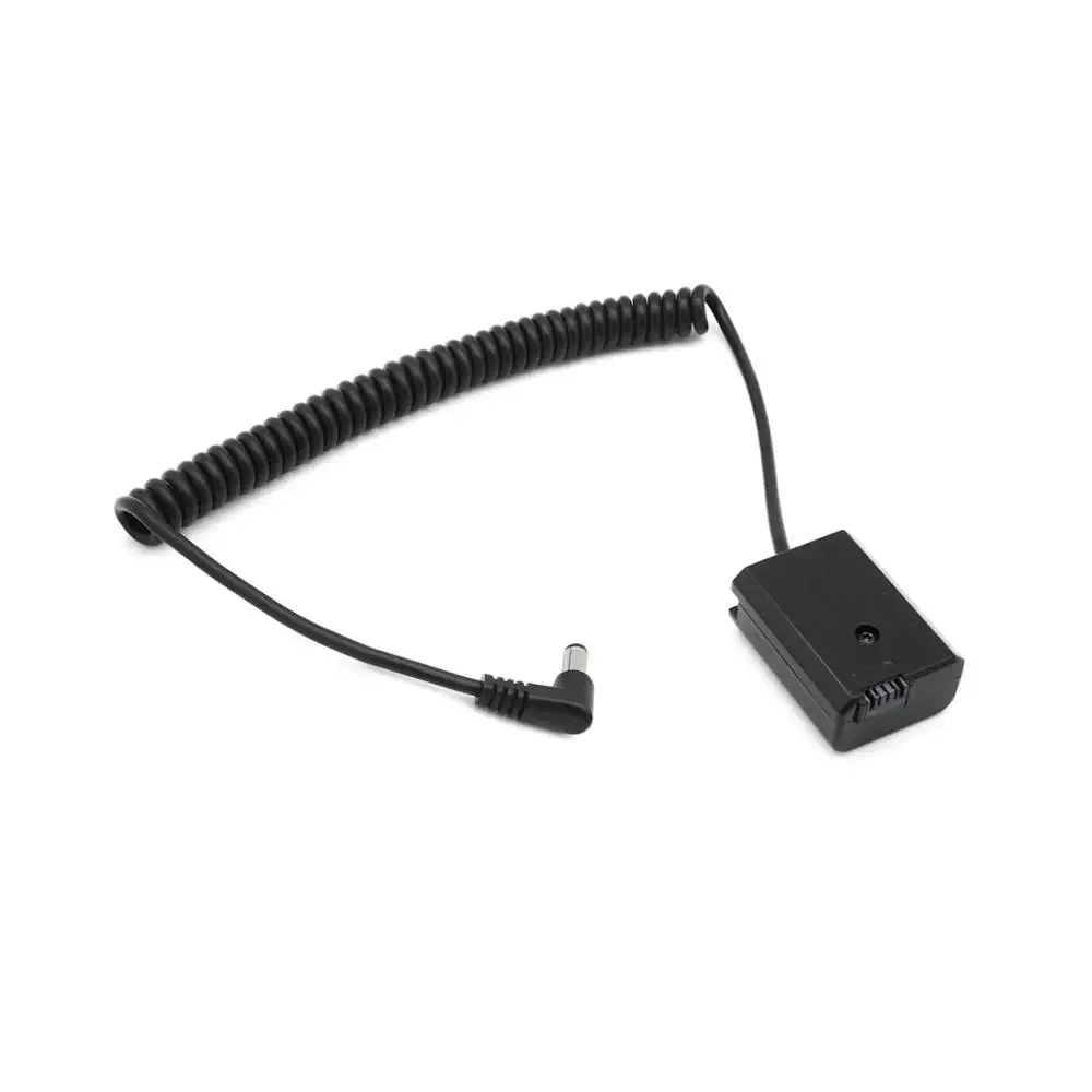 NP-FW50 Dummy Baterai Coupler Adaptor dengan DC Pria Konektor Power Melingkar Kabel untuk Sony A6500 A6300 A6000 A7 A72 a7s A7r
