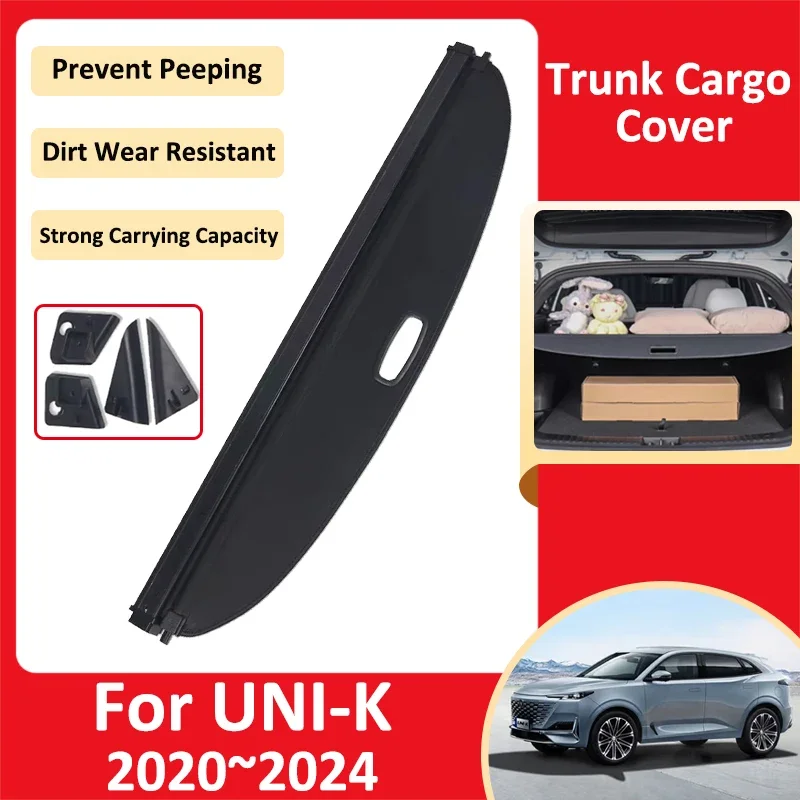 

Car Trunk Curtain For Changan UNI-K UNIK UNI K 2020~2024 Luggage Storage Adjustable Partition Protective Cover Auto Accessories