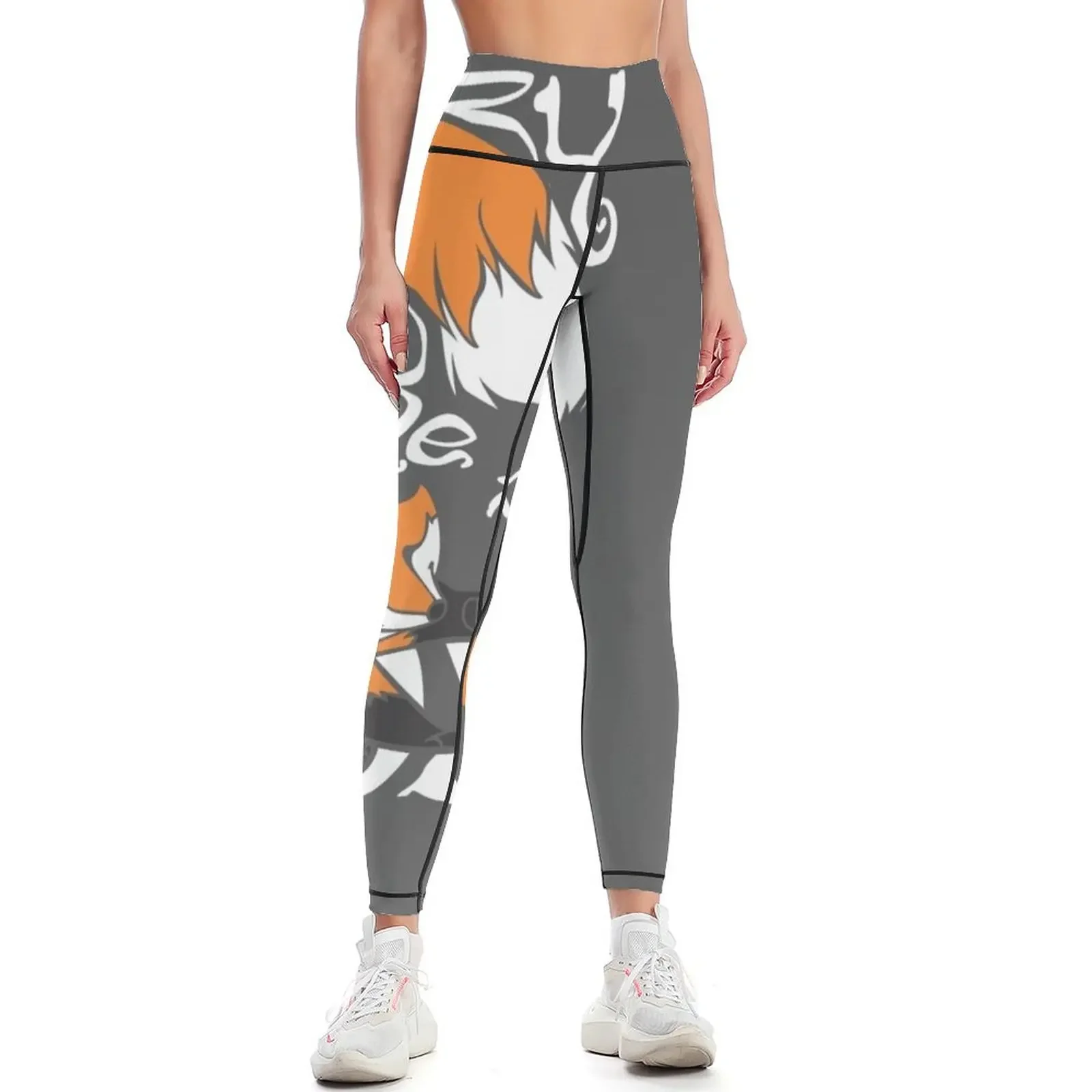 Crazy Like A Fox (Orange) Leggings flared sportswear gym Women's sports pants legging push up Womens Leggings