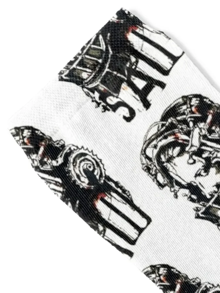 Vintage Reverse Bear Trap Saw Movie Socks fashionable gift Climbing anti-slip Men's Socks Luxury Women's