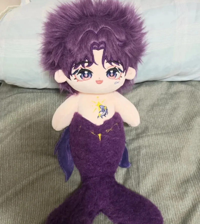 

35cm Game Love and Deepspace Rafayel Kawaii Cosplay Cotton Doll Merman Body Anime Soft Plushies Toy Figures Fans Collection Gift