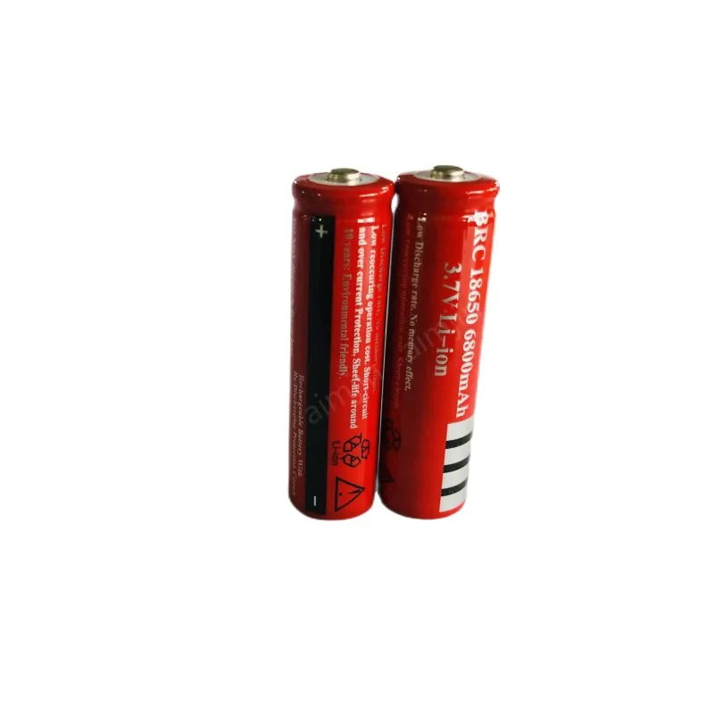 Batería de Litio recargable para linterna Led, 3,7 V, 6800mAh, 18650