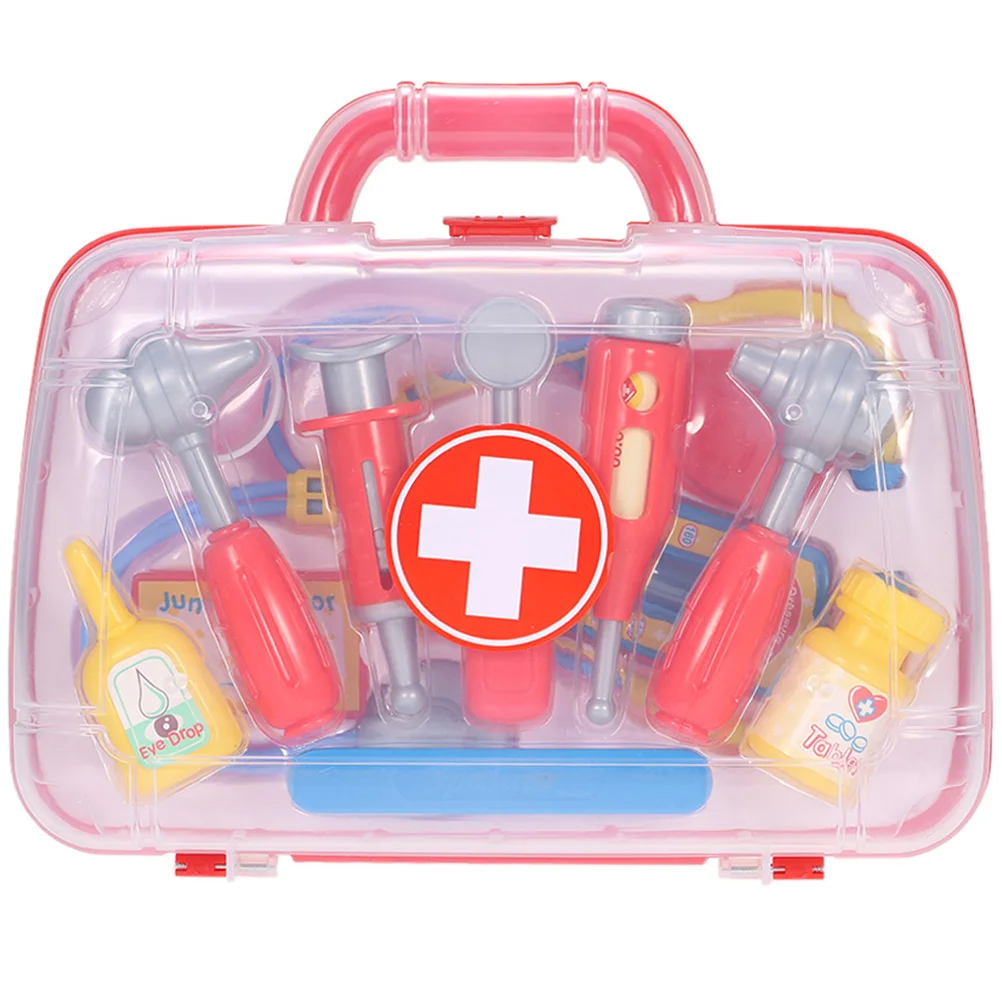 Saco de brinquedos infantil médico playset fingir kit brinquedos crianças